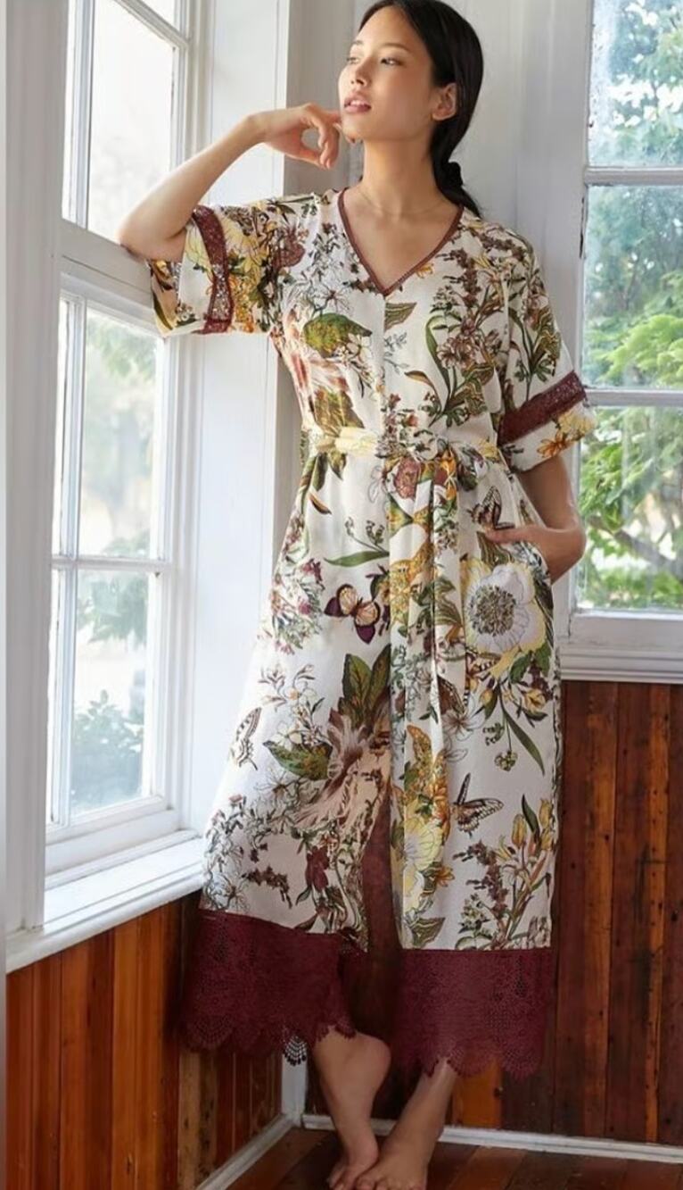 NWOT ANTHROPOLOGIE TINY Floral Lace Trim Jumpsuit Size XS